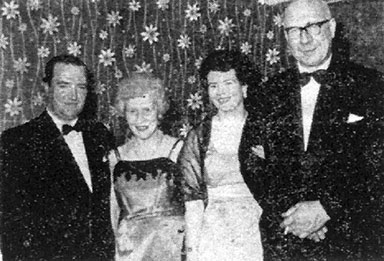 group image of Mr & Mrs J Hamilton, Mrs & Mr James Culligan 1962